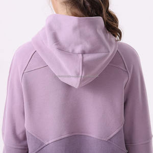 Nouveau sweat à capuche zippé pour femme, coupe ajustée, 100 % coton, séchage rapide, polaire, pour le sport, le fitness, les activités de plein air et le yoga, grandes tailles - Product Image 5