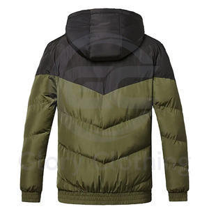 Veste matelassée pour homme tendance de l'hiver, nouvelle conception, coupe ajustée, veste matelassée unie, vestes pour homme - Product Image 2