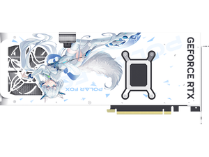 Manvli Pol ar Fox Ge Force R T X 5070 Ti OC Bleu/blanc Anime G PU R T X 5070ti Cartes vidéo pour PC de jeu - Product Image 2