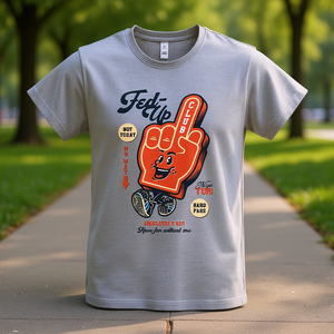 T-shirt Promozionali Fed-Up Club: Design Grafico Divertente e di Tendenza per Chi è Sfinit di Tutto! - Product Image 3