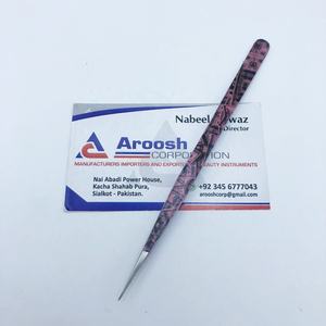 Pince à épiler imprimée avec logo personnalisé de haute qualité en gros Extension de cils Pointe en fibre de papier d'isolation durable en acier inoxydable - Product Image 4