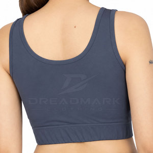 Nuevo diseño, precio razonable, sujetador deportivo transpirable y ecológico para mujer con logo frontal, sujetador deportivo transpirable para mujer. - Product Image 4