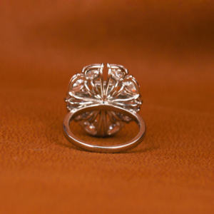 Forme de fleur Jaune Radiant Cut Lab Créé Diamant EF Poire 14KT Or Massif Bague de Fiançailles Lunette Réglage Classique Cadeau Luxueux - Product Image 5