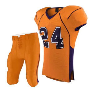 Uniforme de football américain personnalisé pour jeunes dernière vente en gros de sergé avec noms et numéros d'équipe - Product Image 4