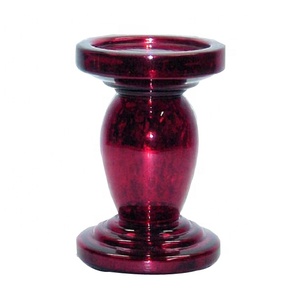 <b>New</b> Design 2025 Glass Candle Holders for Pillar Candle Taper Candle Home Decorative Item Wedding Table Centerpieces High Quality - Product Image 2