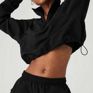 Ensemble de survêtement pour femmes, sweat-shirt à capuche imprimé à fermeture éclair quart, short, streetwear, tenue deux pièces, vêtements de sport, décontracté, respirant - Product Image 6