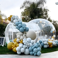 Tente à bulles gonflable adulte en PVC populaire avec dôme transparent conception de boule à neige château sautant louable et maison de rebond