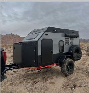 Remolque de Camping Todoterreno Moderno e Impermeable, Mini Caravana con Construcción de Acero Inoxidable, Capacidad de Carga de 1500 kg, Capacidad para 8 Personas - Product Image 5