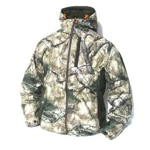 Veste de chasse de haute qualité, légère, en softshell, pour hommes, fermeture éclair, design imprimé, veste d'extérieur personnalisée - Product Image 2