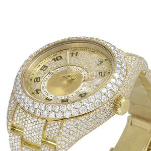 Nouveauté Hip Hop Bijoux de créateur exclusifs Tendance Montre-bracelet pour homme en acier inoxydable Diamants Moissanite Mouvement ETA 20mm - Product Image 6