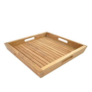 Articles bon marché plateau en bois de teck carré pour ensemble de salle à manger en plein air meubles de Patio en plein air les plus populaires - Product Image 5
