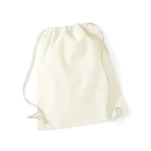 Borsa Sportiva Sostenibile in Cotone Riciclato, Sacca Promozionale con Coulisse per Merchandising Eco-consapevole - Product Image 5