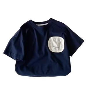 T-shirt en coton 100% pour adulte, col montant, infroissable, respirant, teint en fil, coupe ajustée, style décontracté automne, tissage Oxford Ringer, logo personnalisé - Product Image 1