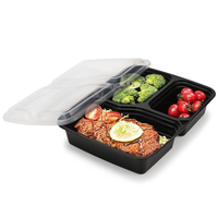 Boîte à lunch rectangulaire ronde et carrée à emporter pour micro-ondes de qualité alimentaire Récipient alimentaire en plastique jetable avec couvercle fabriqué au Vietnam