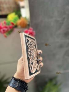 Gran oferta, tarjetero de cuero multifuncional para pasaporte, diseñador de estilo occidental único, tallado a mano, accesorios de viaje RFID - Product Image 2