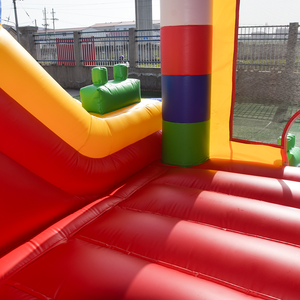 Venta al por mayor de fábrica castillo inflable hinchable rebote niños Casa de salto gorila Luna rebote con tobogán Combo - Product Image 6