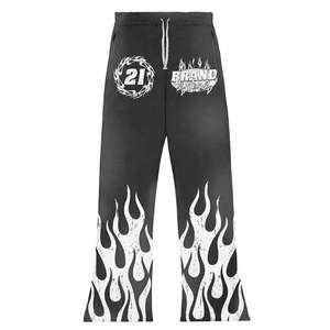 ชุดวอร์มและกางเกงมีฮู้ดสำหรับผู้ชายชุดวอร์มแนวสตรีทแวร์ผ้าปะมีซิปมีฮู้ด - Product Image 5