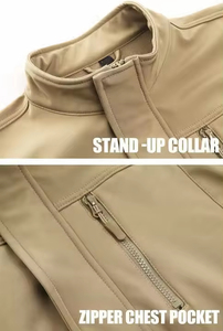 Veste Softshell en gros pour hommes, coupe-vent, vêtements d'extérieur adaptés aux intempéries, avec tissu flexible et veste d'hiver profilée - Product Image 3