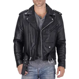 Hot Sales High quality men Leather motorcycle Jackets Best Selling Products Leather Coat utility Customized Manufacturing Jacket