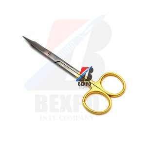 Goldman-Fox Ciseaux Dentaires Instruments Manuel Chirurgical En Acier Inoxydable Matériel Demi Ciseaux En Or - Product Image 1