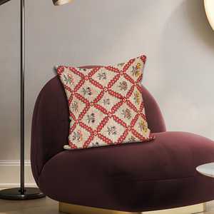 Coussin imprimé floral vibrant : Décoration d'intérieur chic et moderne, 16"x16" - 40x40 cm - Product Image 2