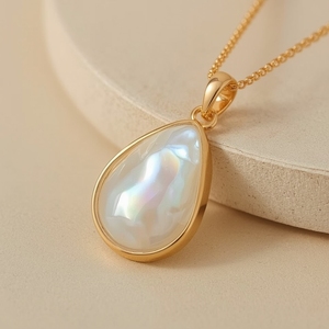 Collier avec pendentif en forme de cœur en or massif 10 carats, bijoux fins, design classique, fabricant OEM Thaïlande - Product Image 6