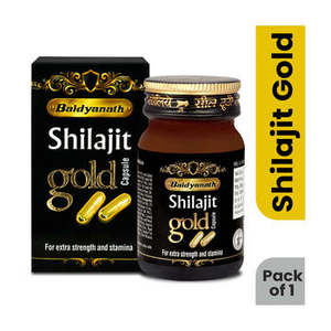 Capsules d'or Baidyanath Shilajit, paquet de 10, complément alimentaire à base de plantes de qualité supérieure pour l'endurance, l'immunité et la vitalité générale - Product Image 4