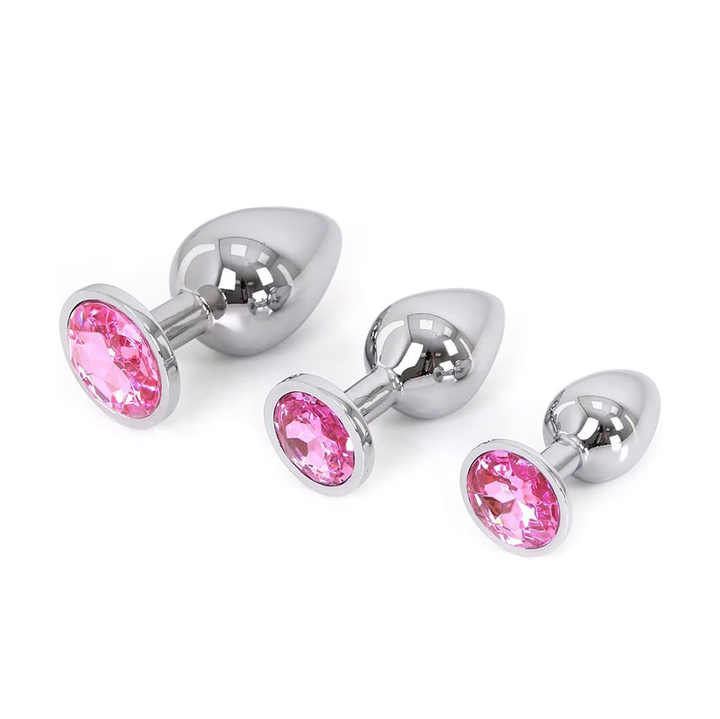 Metal Steel Bondage Anal Butt Plug with Heart Shape From One.wish.health.care