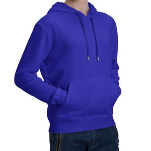 Cotton Blended Basics Men's Pullover Hoodie Custom Print Logo Loose Fit High Quality Fleece Oversize Embroidered Techniques - Product Image 1