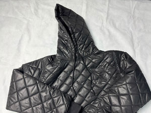 Veste pull-over homme personnalisée 2026 en nylon ripstop vert camouflage Oxford, doublure épaisse, col montant, logo frontal, pour l'hiver - Product Image 4