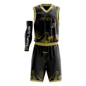 Maillot de basket-ball respirant confortable personnalisé imprimé uniforme de sublimation pour les jeux formation basket-ball personnalisé personnalisé - Product Image 2