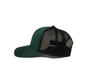 Gorra Trucker de 5 Paneles con Logotipo Personalizado, Verde Bosque, Malla Trasera, Parche Bordado, Diseña Tu Propia Gorra de Malla - Product Image 3