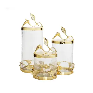 กล่องและภาชนะบรรจุอาหารโลหะหรูหราสำหรับตกแต่ง mackenzie แบบแฟนซีโลหะสีดำและสีขาว - Product Image 4