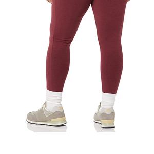 Leggings de sport pour femmes, taille haute, longueur mi-cuisse, style décontracté, pour yoga, effet ventre plat, motif uni, design en maille - Product Image 6