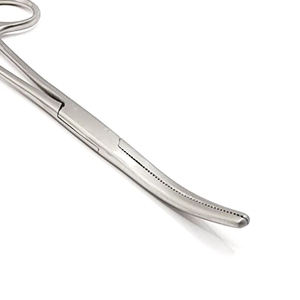 Fórceps quirúrgicos curvos profesionales de acero inoxidable de diseño OEM Fórceps manuales de Urología de alta calidad 2025 - Product Image 5
