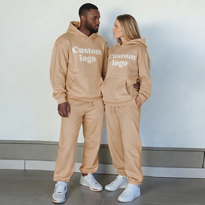 Ensemble survêtement personnalisé pour homme, pantalon de survêtement ample et sweat-shirt à capuche, sweat-shirt à capuche surdimensionné lourd personnalisé pour homme, survêtement - Product Image 3