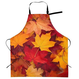 ผ้ากันเปื้อนสำหรับร้านอาหารและสไตลิสของผู้ชายผู้หญิงลายใบไม้ร่วงผ้ากันเปื้อนพิมพ์ลายและซับลิเมชันตามสั่งฤดูใบไม้ร่วง - Product Image 2