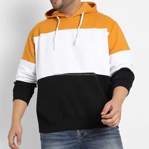 Fabricant de sweats à capuche, personnalisation, épissure de panneaux, bloc de couleur, patchwork inégal, épais, 500 GSM, pull-over uni, surdimensionné - Product Image 5