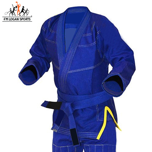 Jiu Jitsu ชุดสูทปักลายแบบกำหนดเอง,โลโก้และชุด Bjj เครื่องแบบ Gi นักเรียนสีพื้นชุด Jiu Jitsu โดย FM LOGAN SPORTS - Product Image 5