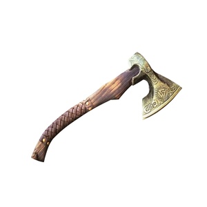 Wholesale Customized High Quality OEM ODM Service Professional Damascus Hand Forged Carbon Steel <b>Camping</b> <b>Axe</b> Wood leather Sheath - Product Image 1