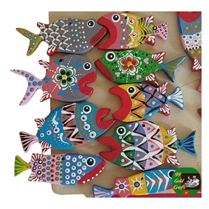 Pez de madera natural, decoración del hogar de peces de madera, adornos de peces de madera personalizados para bricolaje, artesanía de peces de madera de la mejor calidad para exportación - Product Image 3