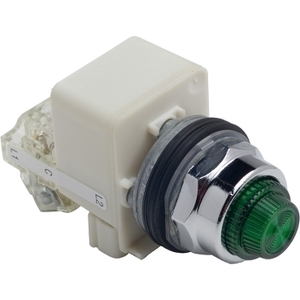 Luce Indicatrice SCHNEIDER ELECTRIC 9001KT38LGG31 120VAC 30MM Tipo K con Opzioni Luce Pilota - Product Image 1