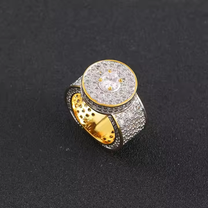 Luxurious Moissanite <b>Ring</b> Hip Hop Style Modern Urban Fashion Sparkling Diamond Jewelry Bold Statement Gift <b>for</b> <b>Men</b> or Women - Product Image 3