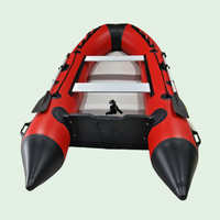 Bateau Gonflable de 2,7 m avec Plancher Gonflable pour la Pêche en Extérieur