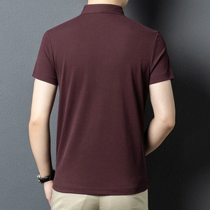 2025 verano hombres manga corta Polo camiseta 65% algodón negocios Casual manga corta Camiseta Tallas solapa - Product Image 3