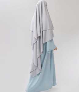 Stylish Khimar Abaya with Beautiful <b>Matching</b> Hijab <b>Long</b> Khimar Abaya with Niqab Khimar Hijab Styles Best Wholesale Prices - Product Image 1