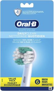 Têtes de brosse de rechange Oral-B Daily Clean pour brosse à dents électrique Oral-B, lot de 6 - Product Image 4