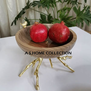 Cuenco de hoja de Metal de diseño increíble y elegante, Color plateado, superventas, mesa y comedor, conjunto de cinco cuencos, pares de 3 - Product Image 4