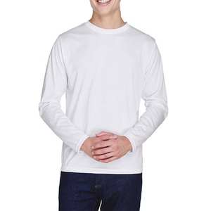 Nouveaux t-shirts à manches longues pour hommes, couleur unie, coupe ajustée, haute qualité - Product Image 2