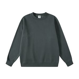 Sudadera de Cuello Redondo de Felpa para Hombre, Estilo Urbano, Hombros Caídos, 330 Gramos de Algodón, Talla Grande, Alta Calidad, Venta al por Mayor - Product Image 2